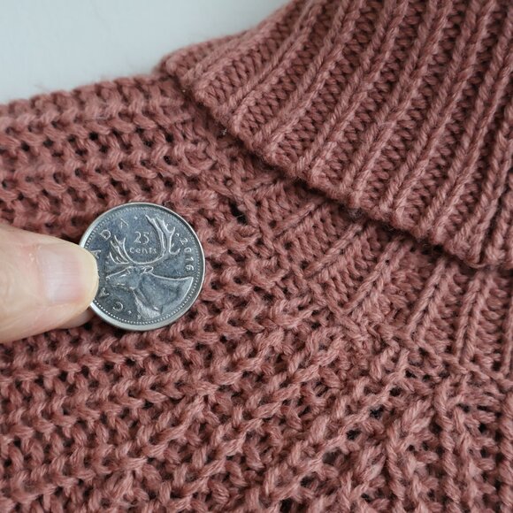 Long Sweater -  Rose Colour - Size S - Turtle Neck - Picture 4 of 10